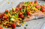 Roasted Salmon with Corn, Tomato and Avocado Salsa