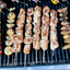 Grilled chicken skewers with Sesame Tahini marinade