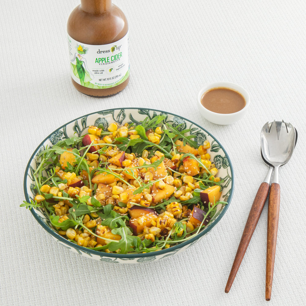 Arugula, Peach & Corn Salad