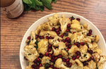 Champagne Roasted Cauliflower with Pomegranate and Mint