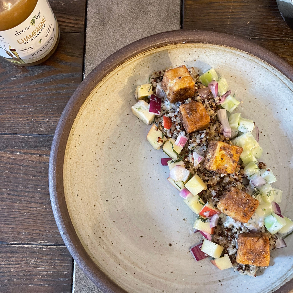 Mediterranean Quinoa Bowl Dress It Up Dressing