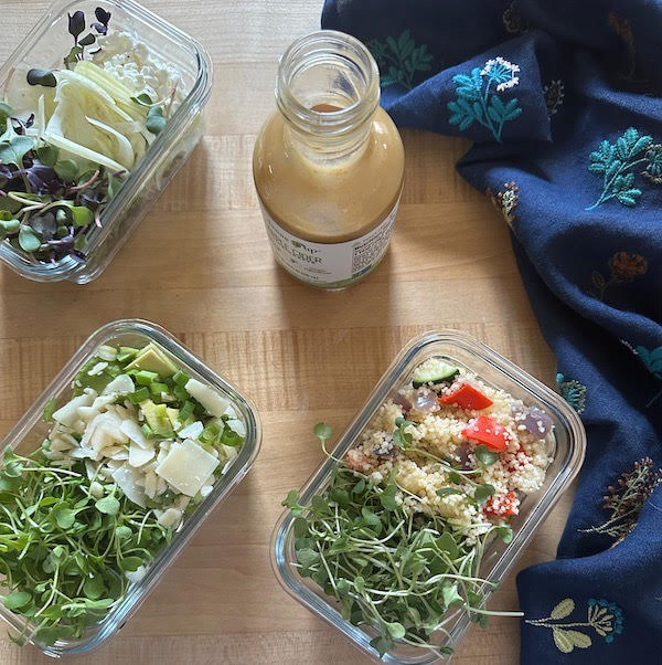 Bright Fresh Microgreens Salad
