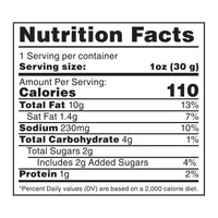 Nutrition Facts for Dress It Up Dressing's Sesame Tahini Dressing packets